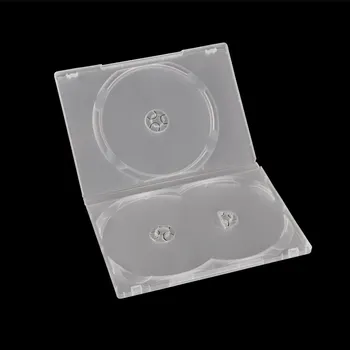 

New Three Capacity Disc CD Holder DVD Case Storage Organizer Bag Plastic Outer Sleeve Box CD DVD Disc Plastic Case 2PCS
