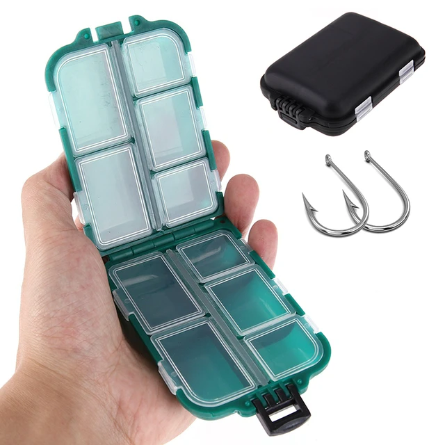 Plastic Fishing Lure Bait Hook Tackle Storage Fishing Toolbox Bait  Packaging Box Rectangular Fish Hook Box