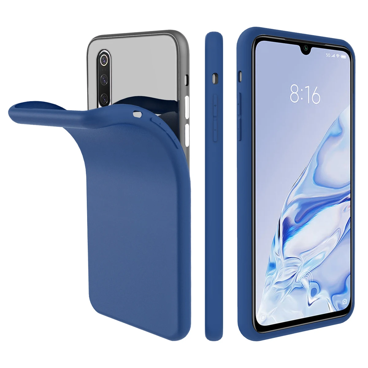 Для Xiaomi Mi 9 Pro 5G чехол тонкий мягкий ТПУ чехол для телефона Встроенный бархатный материал против царапин защитный чехол драгоценный камень