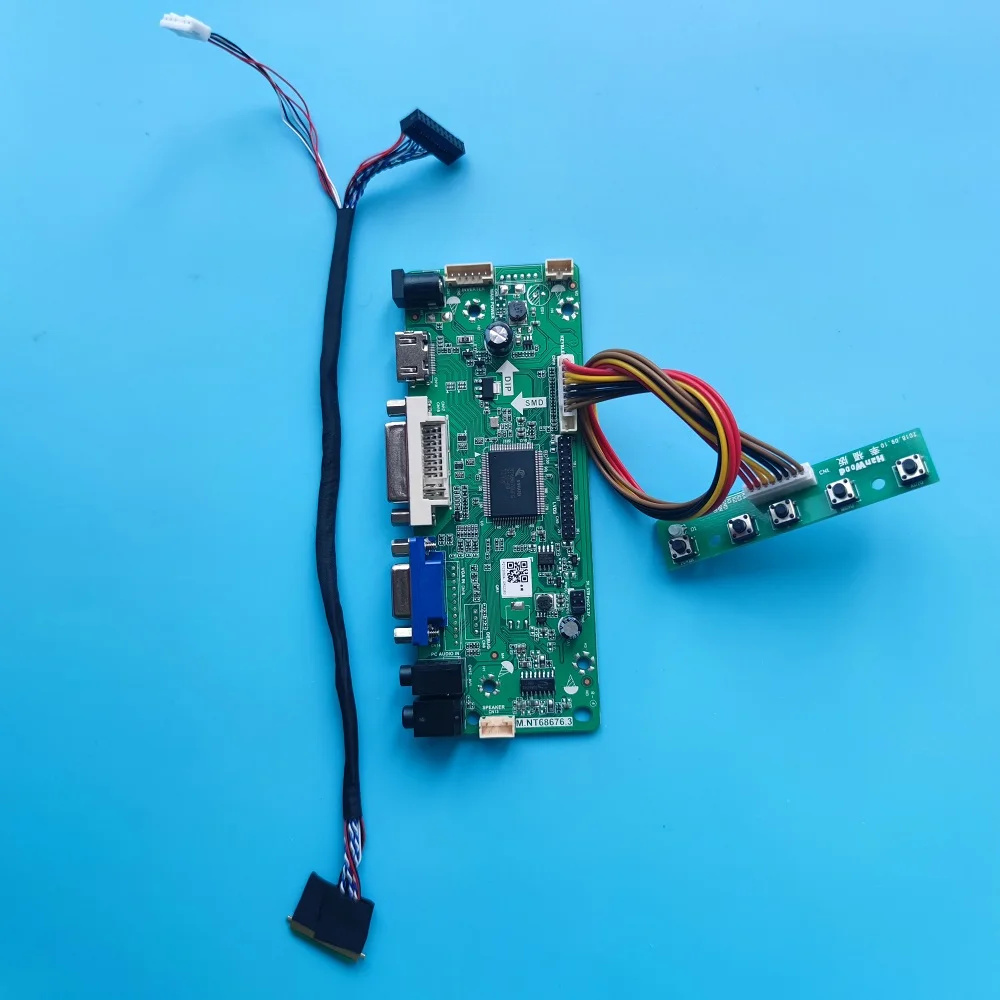 

Плата контроллера M.NT68676 светодиодная для панели ЖК-дисплея 12,1 "40pin LTN121AT06-301/H01/G02/F01/L02/G01 1280X80 0, VGA DIY DVI HDMI-совместимая с M.NT68676