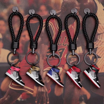 

Dropshipping Personality DIY Best quality mini pvc 3d sneaker keychain as promotion gift keychains
