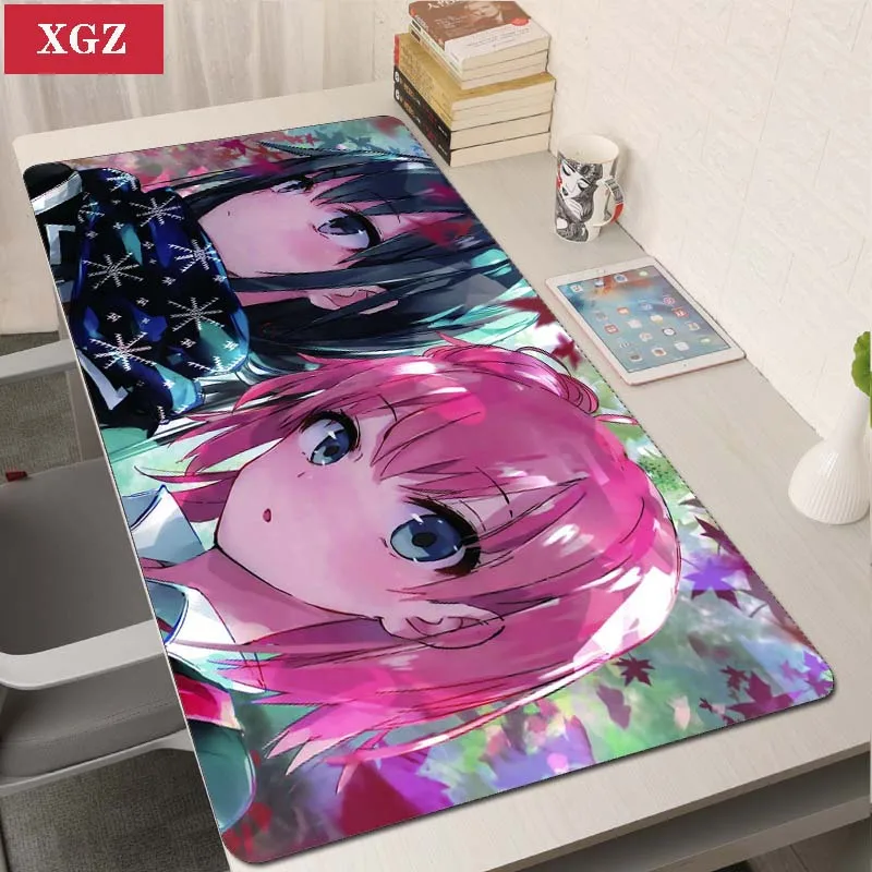 

Cute Girl Anime Oversized Oversized Mouse Pad Non-slip Gaming Mouse Pad with Seam Natural Rubber Mouse Pad Suitable for Gamers