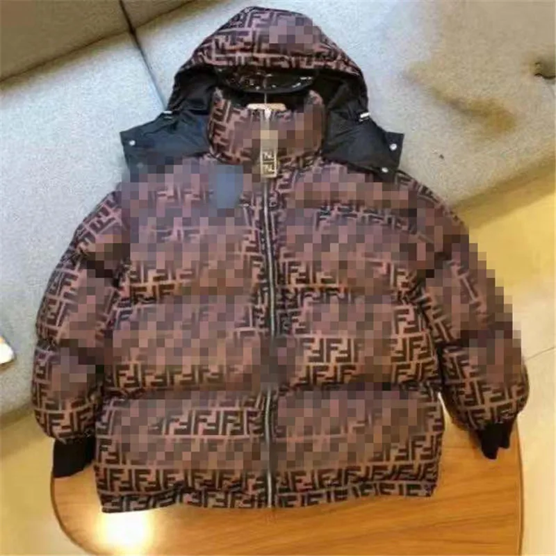 

2020 winter new 19SS double-sided F double-sided down cotton jacket letter hooded bread jacket men and women couple jacket FD