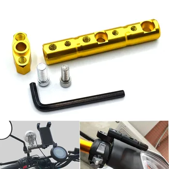 

Universal motorcycle multi-function extended rearview mirror bracket For Yamaha FJR XJR 1300 Racer SUPERTENERE XT1200ZE