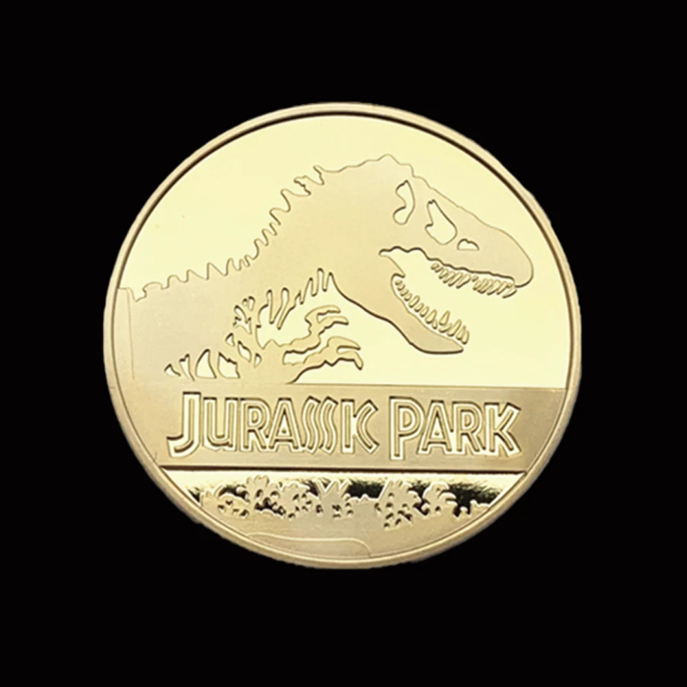 Usa Jurassic Park Dinosaur Commemorative Us Coin Gold Collection Regali Di Natale
