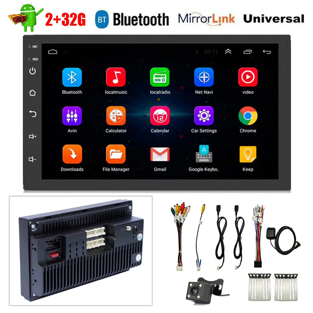 

10.1 INCH Android 9.1 2Din Car Radio Stereo Quad Core 2 32GB Car Autoradio Multimedia No DVD Player GPS Navigation MirrorLink