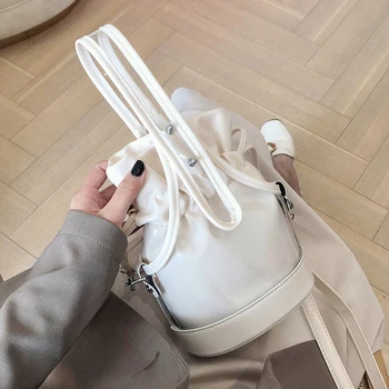 

NEW Design Fashion Transparent Bucket Bag Elegant Unique Crossbody Bag 2in1 Shoulder Bag Width 20cm Height 35cm Thickness 11cm