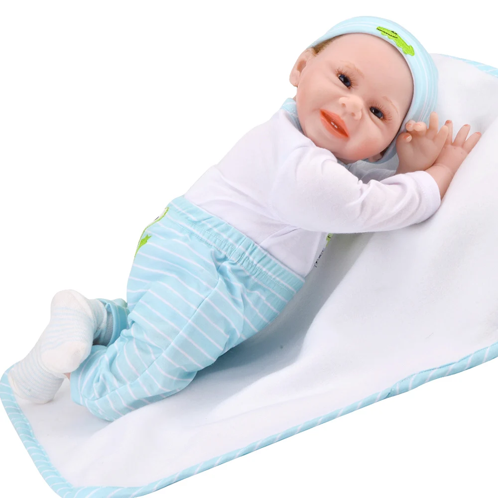 Reborn Baby Doll 55 см Реалистичная ручная работа открытые глаза Реалистичная Детская кукла игрушка Этническая кукла для детей день рождения рождественские подарки