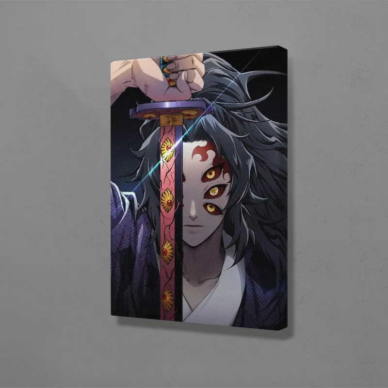 Kokushibo демон убийца Kimetsu без Yaiba wall Art рамка деревянная рама холст украшения печать