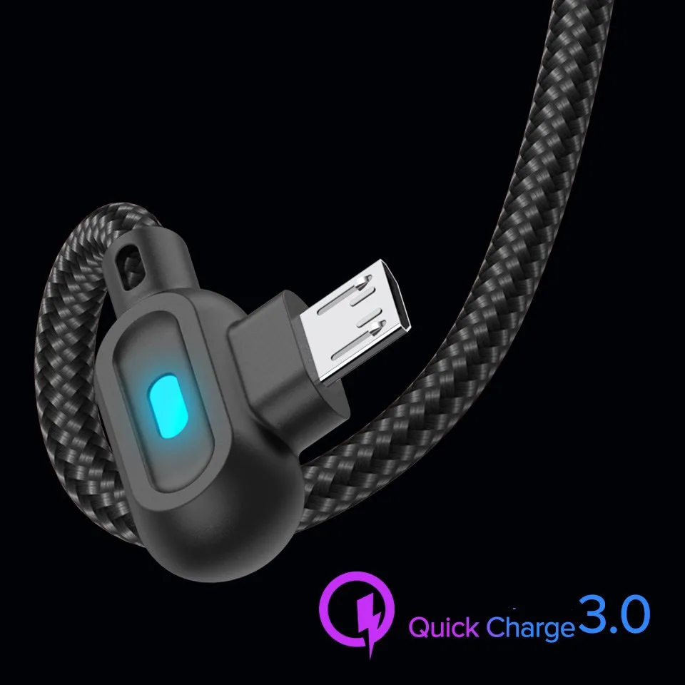 

Micro USB Cable 3A Fast Charging USB Sync Data Mobile Phone Adapter Charger Cable For Samsung Xiaomi Sony HTC LG Android Cable