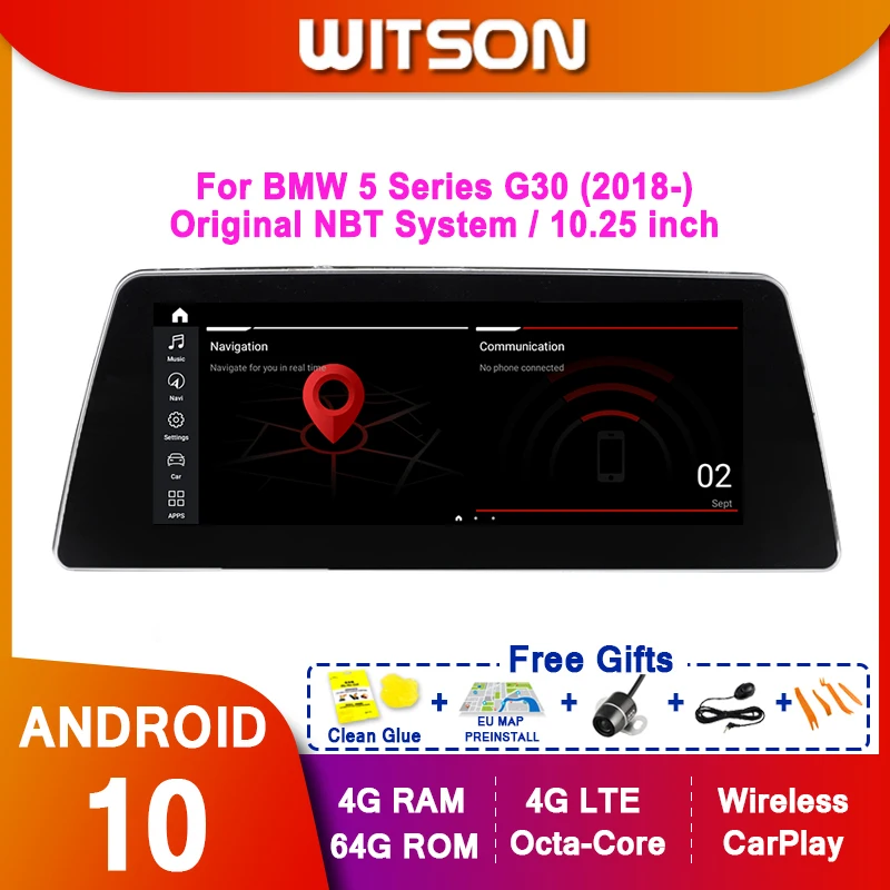 

WITSON Android 10.0 8 core Car multimedia player For BMW 5 Series G30 (2018-) EVO system Only support without touch function