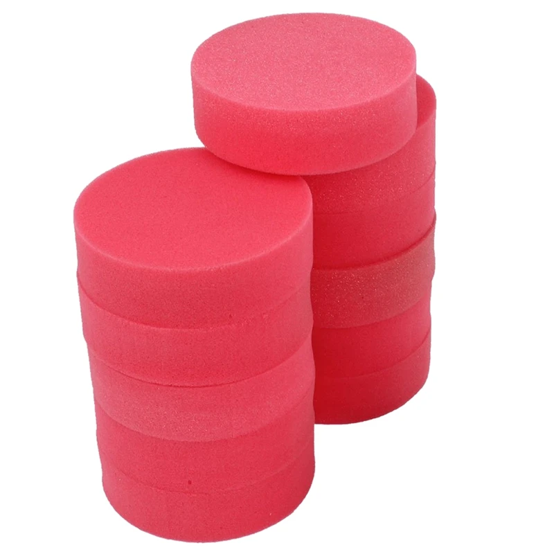 Car 12 pcs applicator pad foam applicator pad wax polish care red