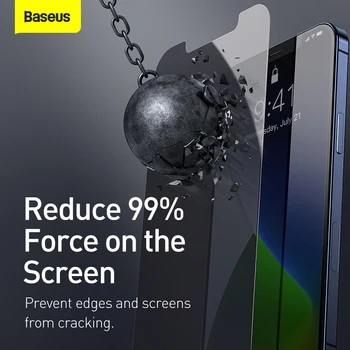 Baseus 0,3 мм защита для экрана из закаленного стекла для iPhone 12 Pro Max Мини 5