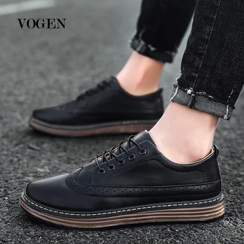 

New Arrival Retro Bullock Design Men Classic Business Formal Shoes Pointed Toe leather shoes Men Oxford Dress Shoes