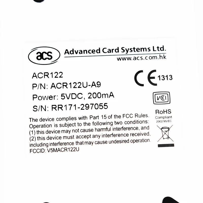NFC считыватель ACR122u 13 56 МГц записывающее RFID устройство дубликатор + 5 UID карт тегов