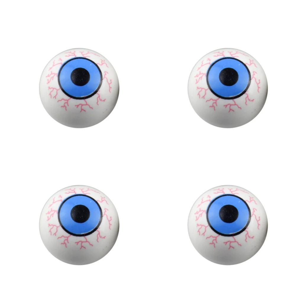 4pcs Eye Ball Eyeball Car Bike SUV Wheel Valve Air Stem Cap Tire Cover Dust