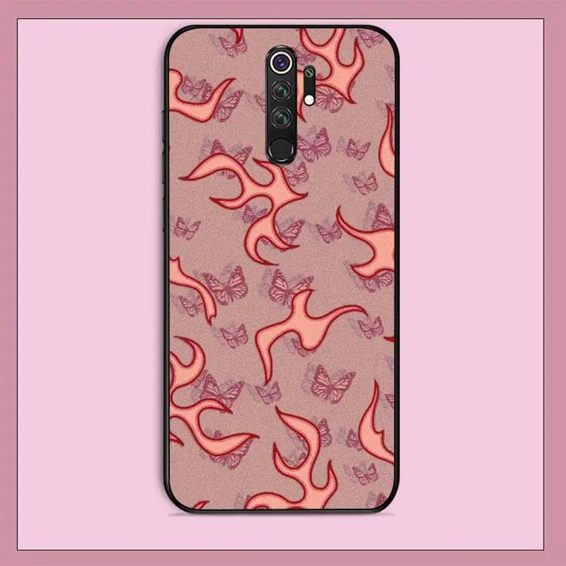 xiaomi leather case chain FHNBLJ Fashion Flame Fire Print Fundas Painted Phone Case for RedMi note 9 4 5 6 7 5a 8 9 pro max 4X 5A 8T best phone cases for xiaomi