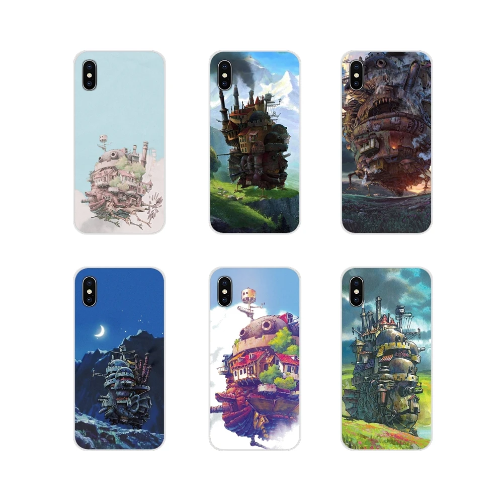 Для Motorola Moto X4 E4 E5 G5 G5S G6 Z Z2 Z3 G G2 G3 C Play Plus мягкая прозрачная оболочка Чехлы Howls Moving Castle