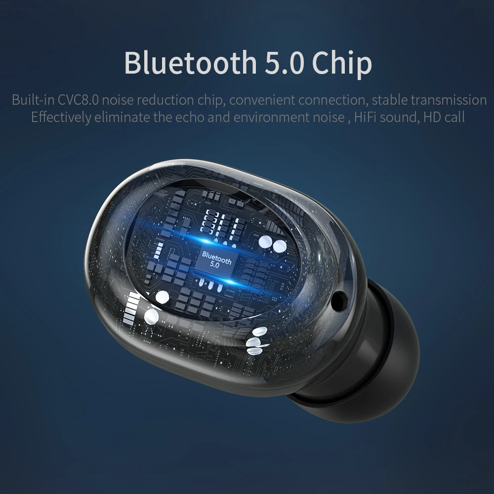 Essager S11 TWS беспроводные Bluetooth наушники в ухо мини гарнитура свободные для iPhone Xiaomi