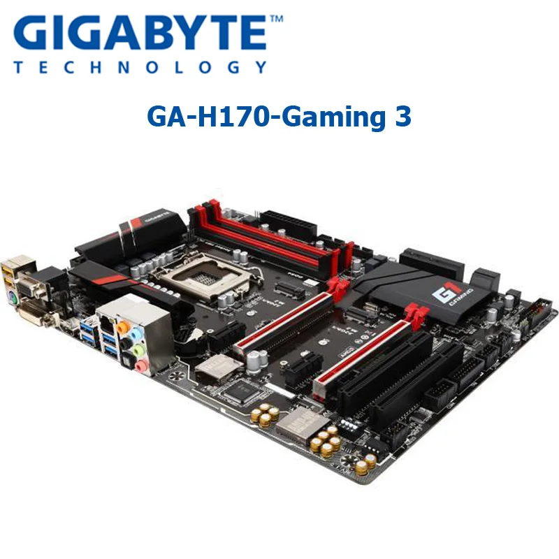 Gigabyte GA-H170-GAMING 3 LGA 115 материнская плата GA-H170 H170 Gaming 3 Socket DDR4 поддержка I7 6700K оригинальная системная плата