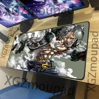 

XGZ Large Game Mouse Pad Black Lock Edge Anime One Piece Muscle Male Computer Keyboard Custom Table Mat Rubber Non-slip Xxl