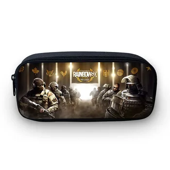 

2019 VEEVANV Game Rainbow Six Boys Pencil Case Office Pen Pouch Men Organizer Wallets Cool Children School Purse Writing Holder