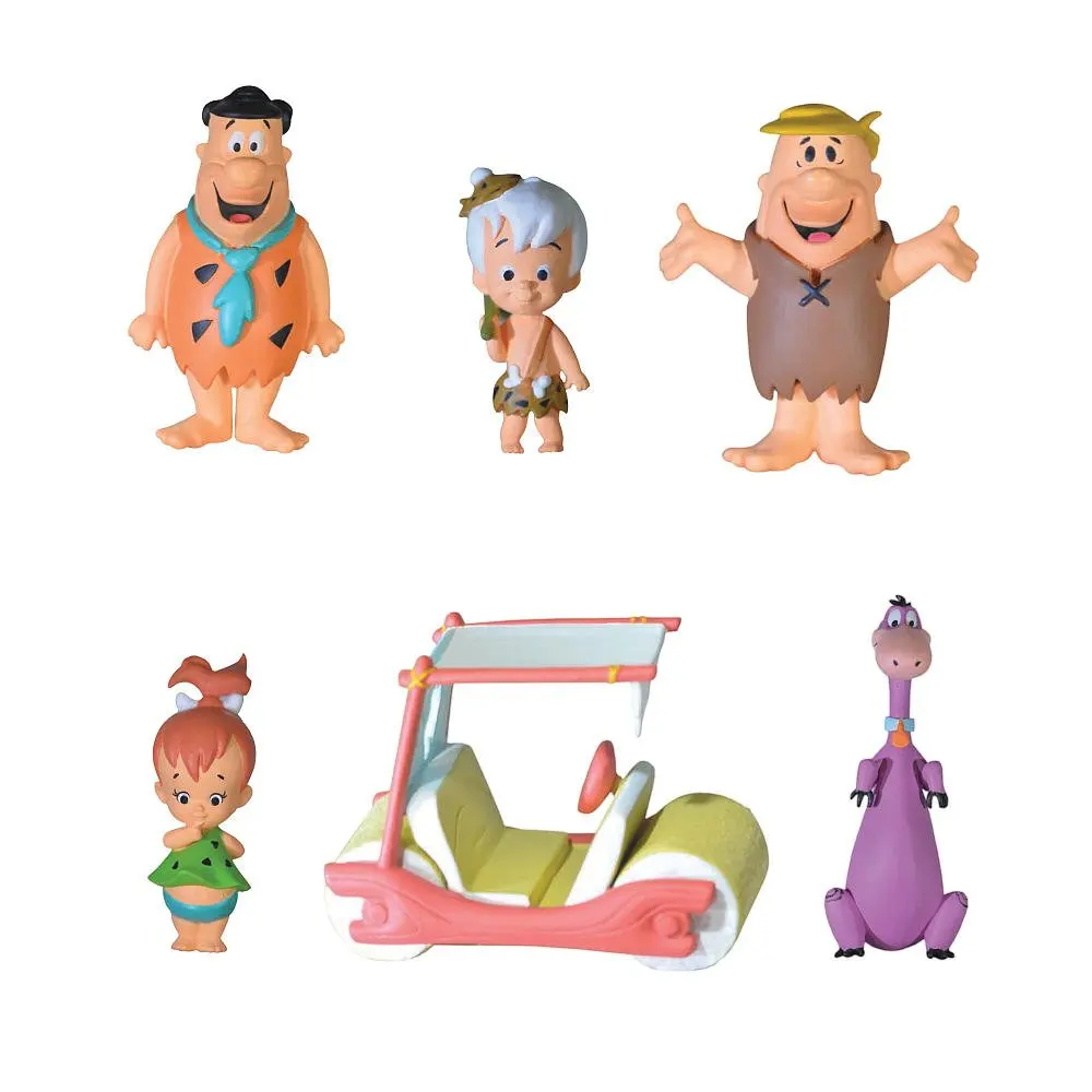 6 шт Hanna Barbera Flintstones рисунок коллектор игрушка в виде фигурки модели Brinquedos подарок