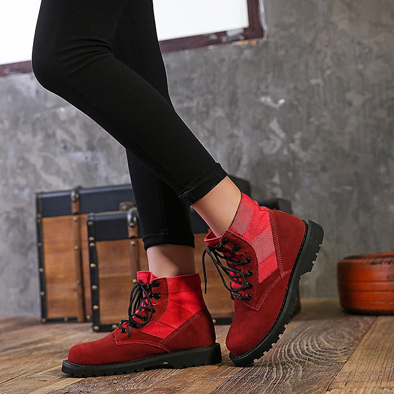 New Casual Boots Men Good Quality Leather Boots Men Anti Slip Tactical Boots Men Mid-Top Desert Boot Mens Large Size Shoes Mens