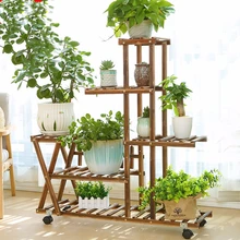 IndoorBalcony гостиная земля Многоэтажный хлорфитум цветочный горшок полки посадочного типа деревянные