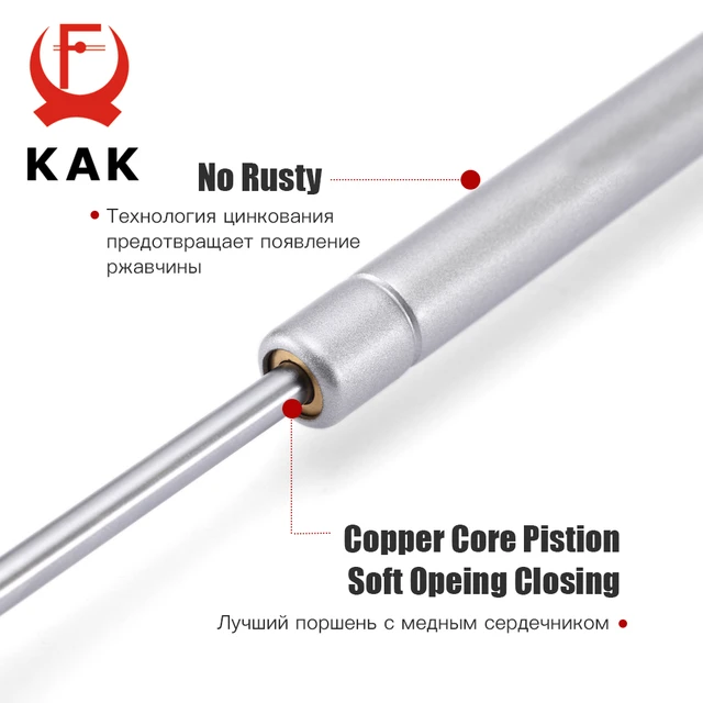 KAK 4 ชิ้นปิดบานพับตู้ 6 กก.ถึง 10 กก.Bench ของเล่นกล่องฝาปิดสนับสนุนแก๊ส Strut ตู้ครัวประตูสนับสนุนฮาร์ดแวร์ 3