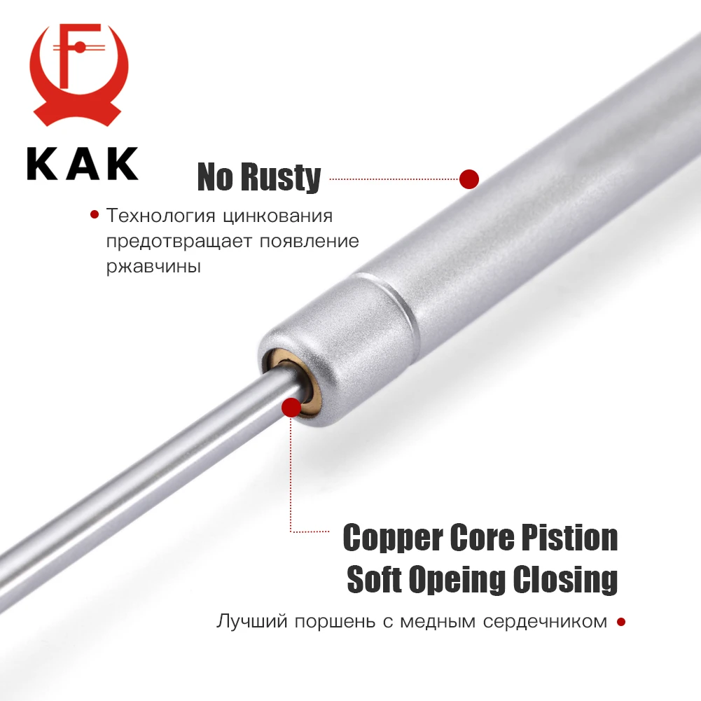 KAK 4 Pieces Soft Closing Cabinet Hinges 6kg to 10kg Bench Toy Box Lid Support Gas Strut  Kitchen Cupboard Door Support Hardware