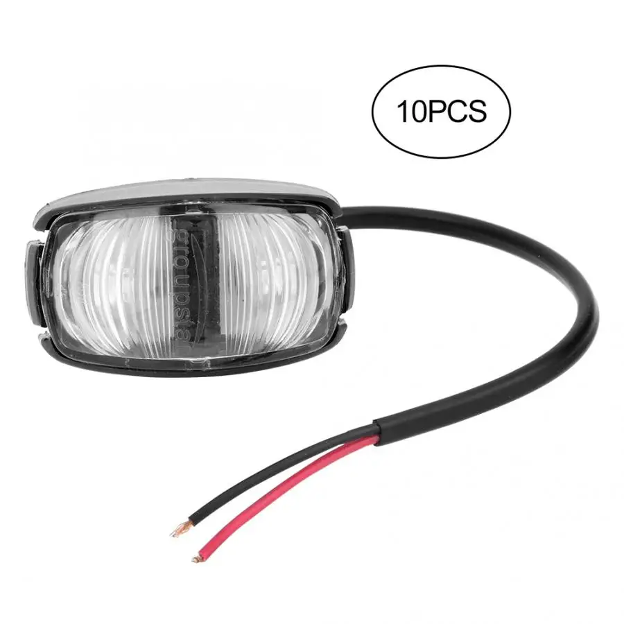 Truck Light System 10pcs Side Marker Light Lamp Indicators Energy Conservation LED Trailer Truck tail light automobiles