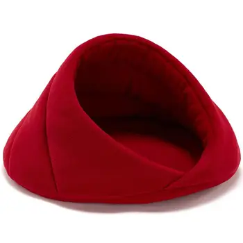 

4 Colors Soft Polar Fleece Dog Beds Winter Warm Pet Heated Mat Small Dog Puppy Kennel House for Cats Sleeping Bag Nest Cave Bed