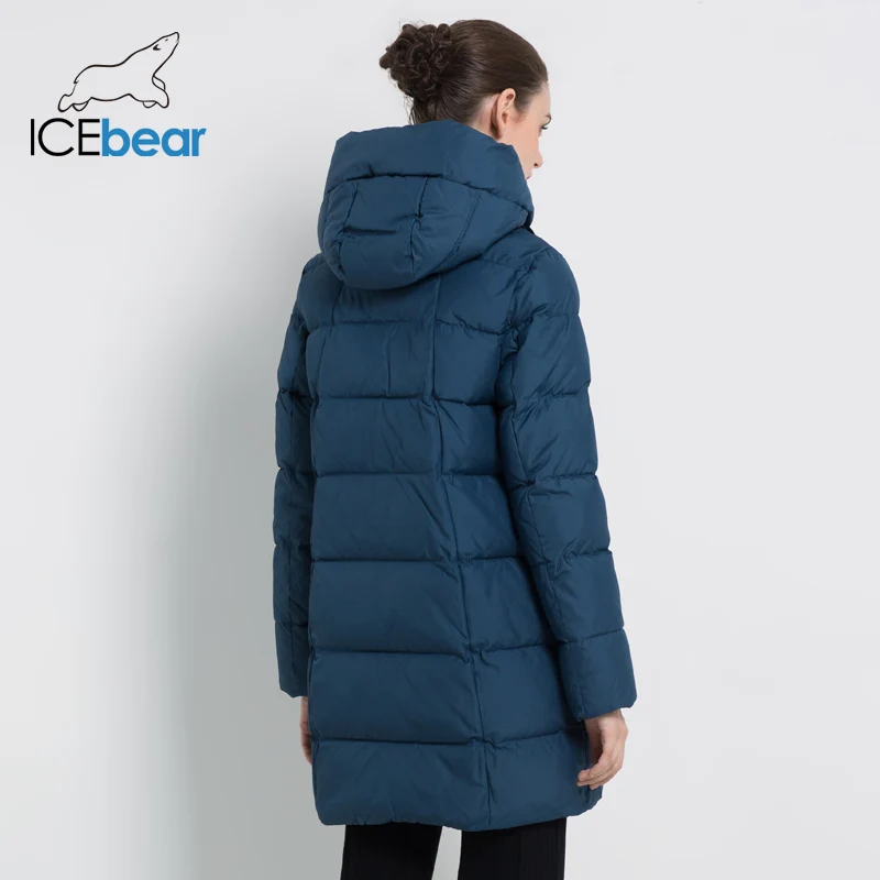 ICEbear Новая зимняя женская куртка Толстая теплая женская куртка Стильное женское пальто Высококачественная зимняя женская одежда GWD18297I