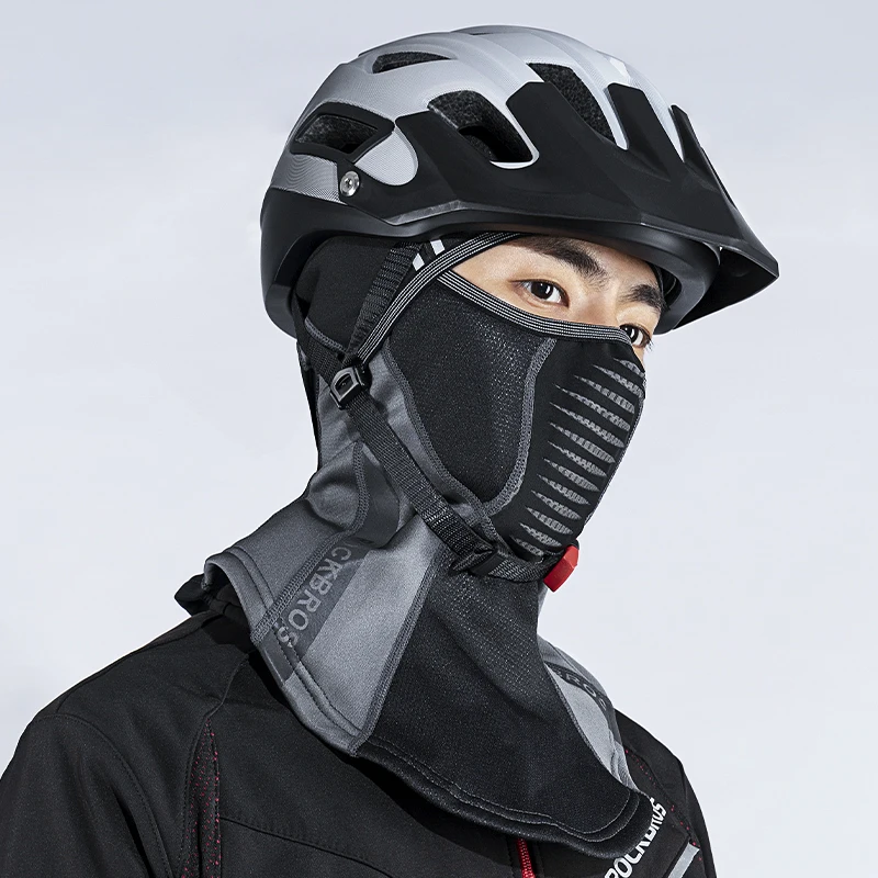 ROCKBROS Winter Cycling Face Mask Warm Fleece Thermal Windproof Balaclava Climbing Hiking Fishing Skiing Outdoor Sports Headwear winter face mask