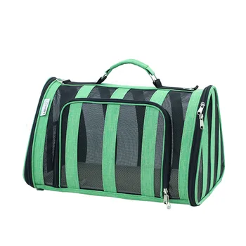 

Breathable Nylon Pet Handbag Transparent Mesh Dog Carrier Avoid Scratch Foldable Outdoor Single Shoulder Bag for Cat Puppy