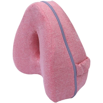 

Knee Pillow for Side Sleepers with Elastic Strap Memory Foam Leg Pillow Heart Shaped Memory Foam Leg Pillow
