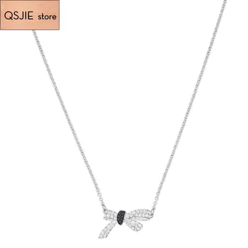 

QSJIE High-quality SWA new Bow Necklace colorful fashion high-grade Necklace