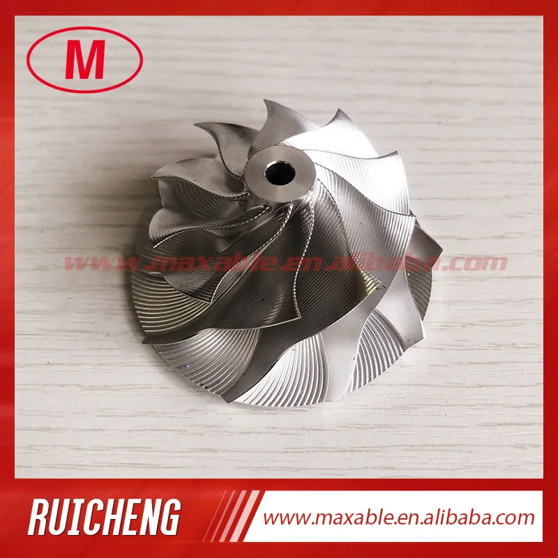 RHF5 reverse 51.00/66.00mm 10+0 blades  Point Milling Snake Curve turbo Turbocharger milling/aluminum 2618/billet compressor wh |