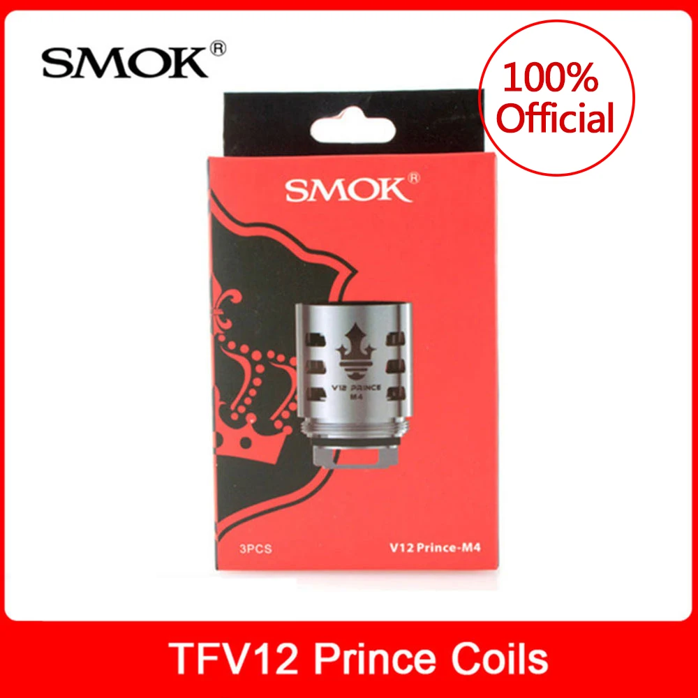 Оригинальные катушки SMOK TFV12 Prince-Q4/ X6/ T10/ M4 для атомайзера smok tfv12 prince электронная