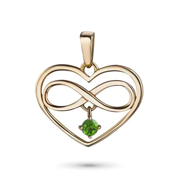 

Pendant made of yellow gold with chrome diopside e0305pd12194510