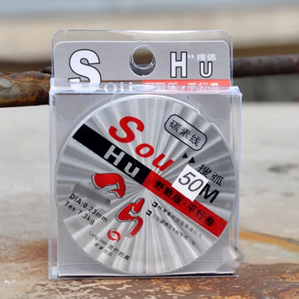 

SOHU Fluorocarbon Fishing Line 50m Transparent Super Strong