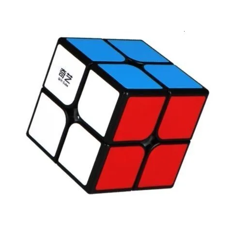 Qiyi Neo Cube 2x2 Gan волшебный куб 2 на 2 куб 50 мм скоростная карманная наклейка Головоломка Куб профессиональные Развивающие игрушки для детей - Цвет: Black