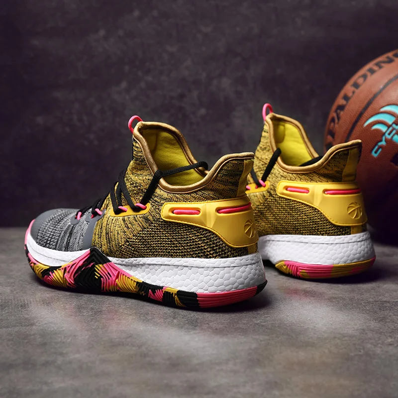 

Big Size 35-46 4 Colors Men Basketball Shoes High Quality Kyrie Style Kids Basket Sports Shoes Cushioning Basketball Sneakers