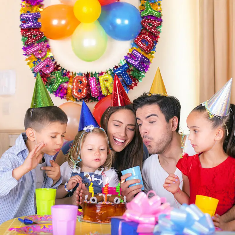 Само надувание шаров плакат "с днем рождения" шарик для дня рождения воздушный шар из фольги баннер для вечеринки в честь Дня Рождения украшения