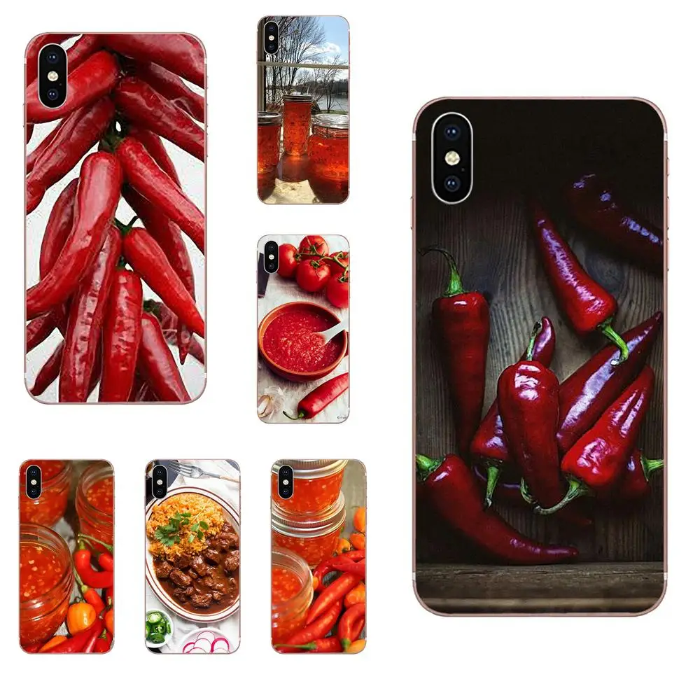 ТПУ чехол для мобильного новые красные чили перец Xiaomi Redmi mi10 lite Pro Note 9 PRO Max 9s Mi9 K30 K20