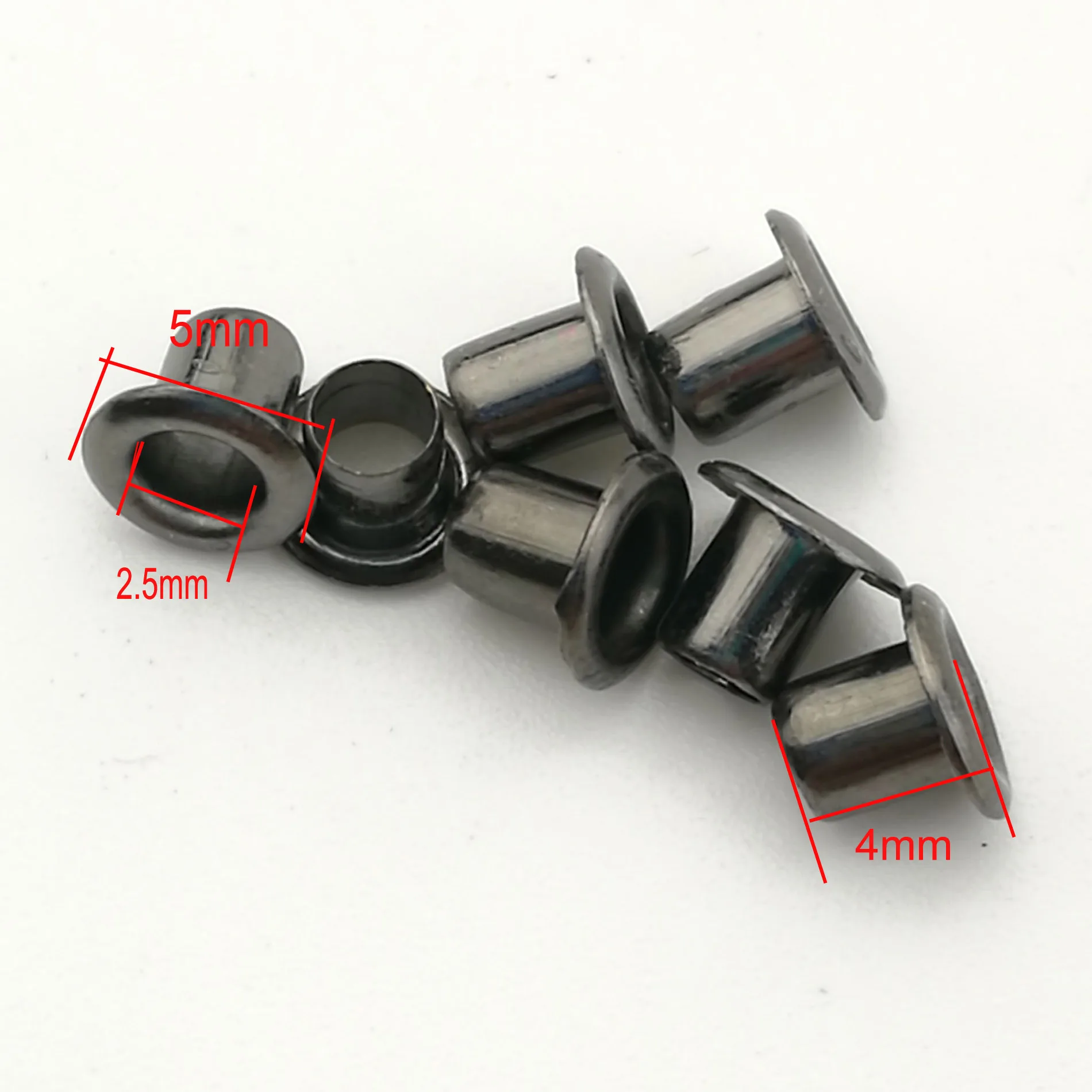 1.0/1.5/2/2.5mm Brass Hollow Rivets with Hanging Plate Holes Mini Eyelets for BJD 100pcs