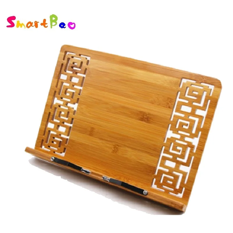 Bamboo Book Stand Reading bamboo Large Medium Small rack zitie rack