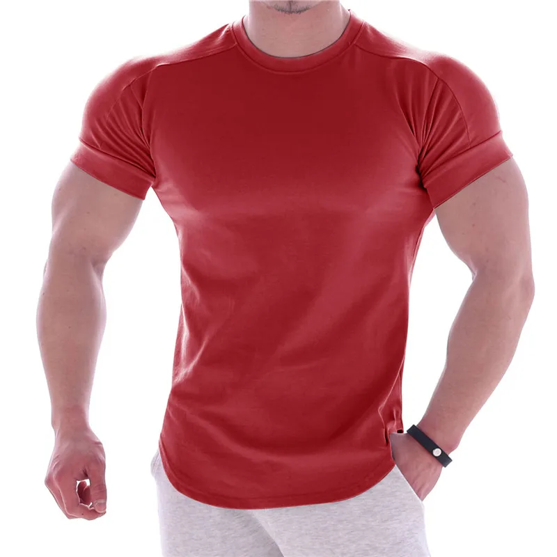 Men Short Sleeve T-shirt Summer Sports