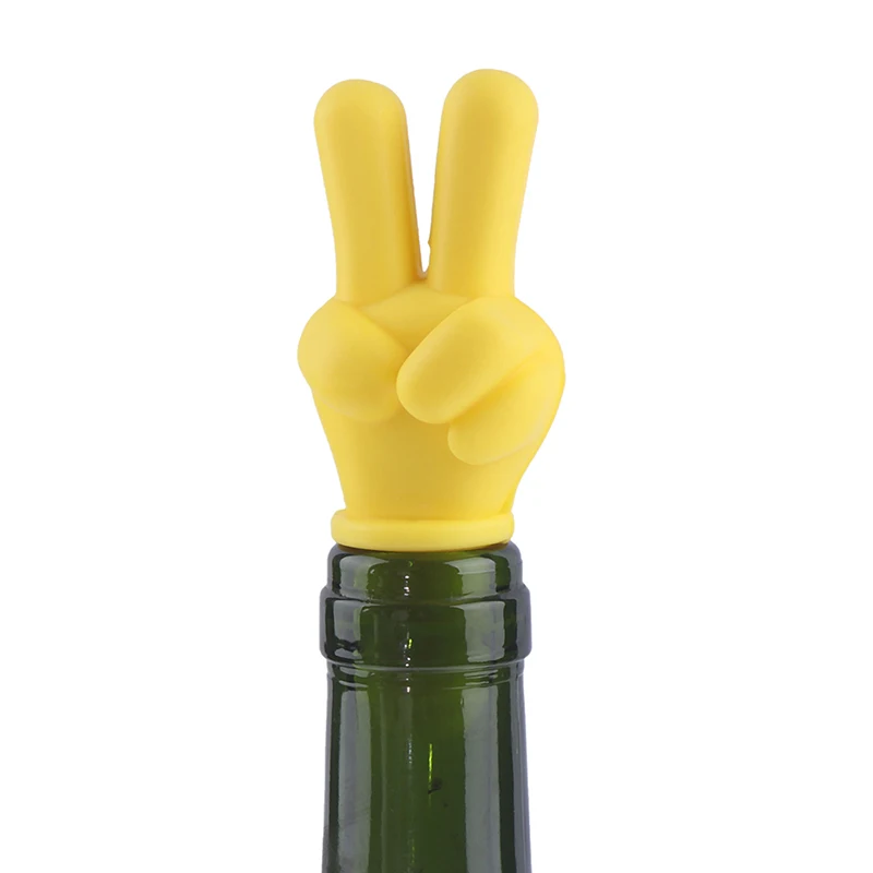 Силиконовая пробка для вина в форме пальца, пробка для бутылки для напитков, пробка для бутылки вина, барная посуда, 1 шт